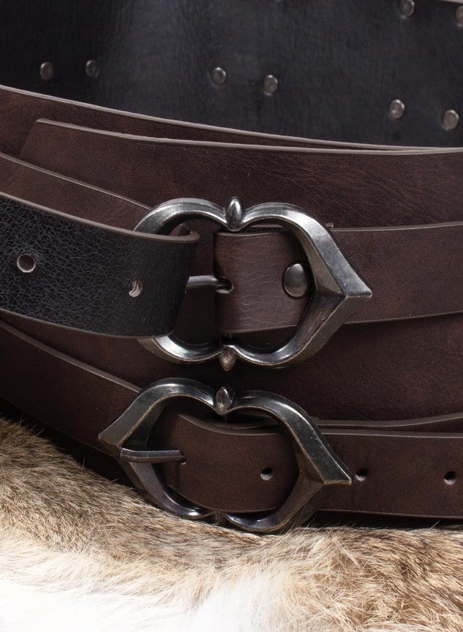 SUMGOGO Retro Waist Belt Medieval Viking Leather Waist Armor Knight Wide Corset Belt Renaissance Halloween Cosplay Costume - Image 5